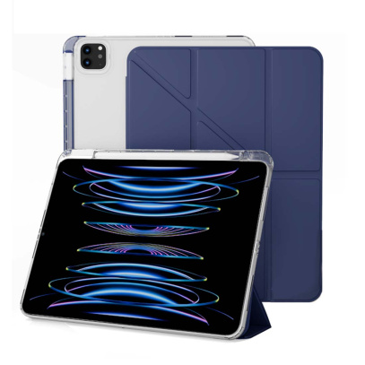 Чехол книжка для iPad Air  M1/M2/M3 10,9"/Pro 11 Gurdini Origami Case Голубой