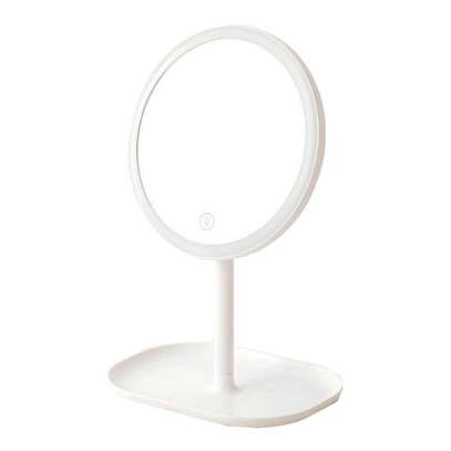 Зеркало Xiaomi косметическое для макияжа с подсветкой Jordan & Judy LED Makeup double Mirror (NV529) Белый