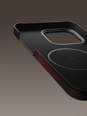 Чехол для iPhone 16 Pro Pitaka Ultra-Slim Case (KI1602SU) Sunset, оранжевый