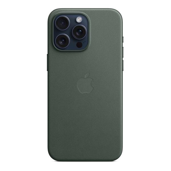 Чехол FineWoven Case для Apple iPhone 15 Pro Max с MagSafe Evergreen, зеленый