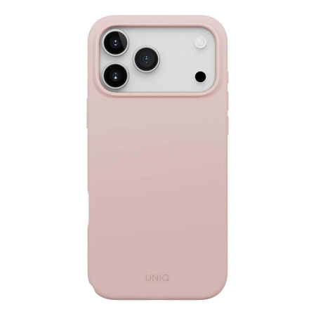 Чехол для iPhone 17 Pro Max с MagSafe UNIQ LINO (IP6.9P(2025)-LINOMBPNK) Blush Pink, розовый