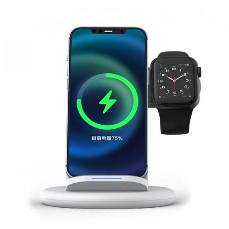 Беспроводное зарядное устройство WiWU Power Air 3в1 Wireless Charger White, белый