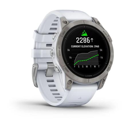 Часы Garmin EPIX PRO GEN 2 47 мм Sapphire Titanium whitestone, белый