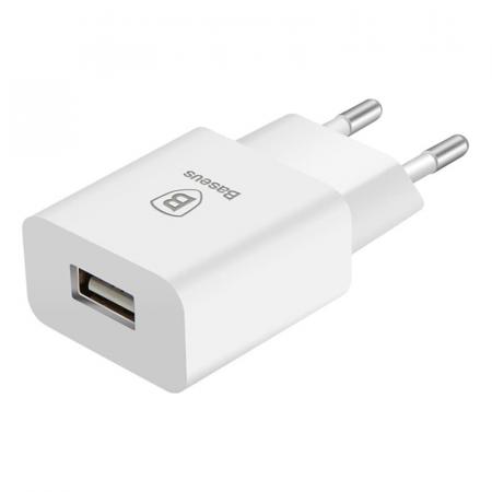 Зарядное устройство USB-A Baseus Letour Charger 2.1A (CCALL-E2A02) Белый