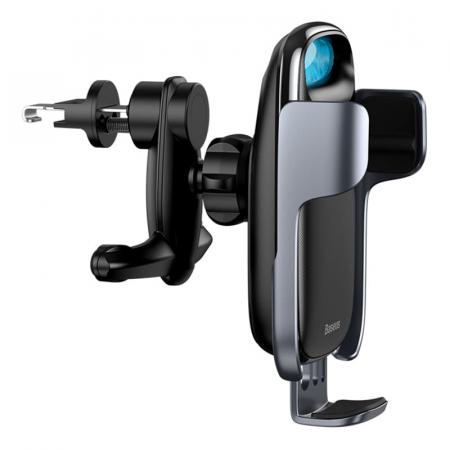 Автомобильный держатель с беспроводной зарядкой Baseus Milky Way Electric Bracket Wireless Charger, 15W (WXHW02-01) Черный