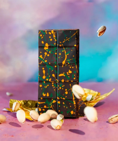 Дубайский шоколад FIX, Can't Get Knafeh Of It - Dark Chocolate (темный шоколад со вкусом фисташки)