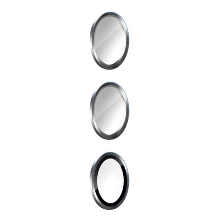 Защитное стекло для камеры Galaxy S24+ BLUEO Camera lens Armor metal 3 шт. (NPB28-S24+-SIL) Серебристый