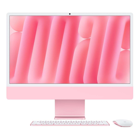 Apple iMac 24" (M4 10C CPU, 10C GPU, 2024) Retina 4,5K, 16Gb, 256Gb SSD (MWV43) Pink, розовый