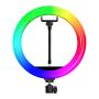 Кольцевая лампа RGB LED Soft Ring light без штатива (MJ33)