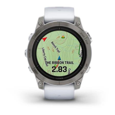 Часы Garmin EPIX PRO GEN 2 47 мм Sapphire Titanium whitestone, белый