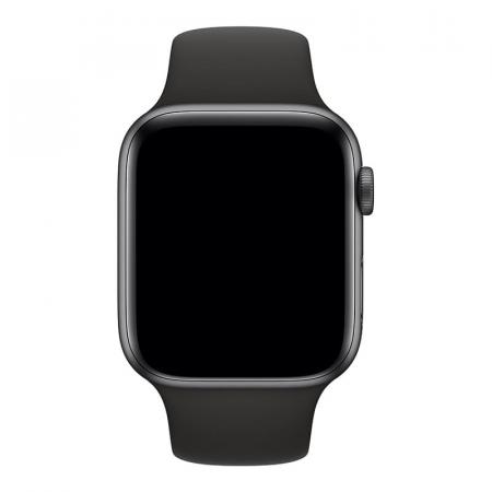 Силиконовый ремешок COTEetCI Silicone Sport Band для Apple Watch 42/44 мм Black, черный