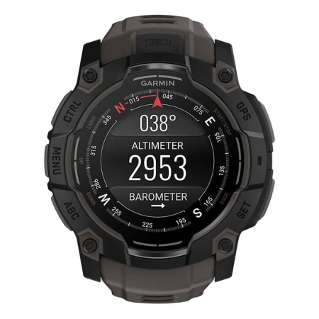 Часы Garmin INSTINCT 3 AMOLED 50мм Black, черный с угольно-черным ремешком