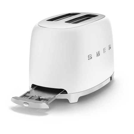 Тостер на 2 ломтика SMEG 50s style (TSF01WHMEU) Белый матовый