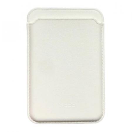 Картхолдер для iPhone K-DOO Leather Wallet MagSafe Белый