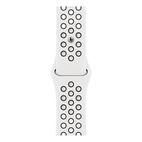 Apple Watch Nike SE (2022), 40 мм корпус из алюминия цвета «Starlight», ремешок Nike Sport Band размера S/M цвета «Summit White/Black»