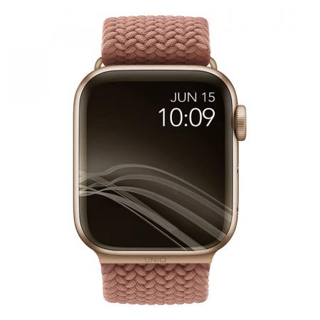 Ремешок UNIQ для Apple Watch 42/44/45 мм ASPEN Strap Braided (44MM-ASPPNK) Розовый