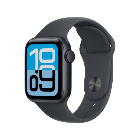 Apple Watch SE 3 (2025), 40 мм корпус из алюминия цвета «Midnight», ремешок Sport Band размера M/L цвета «Midnight»