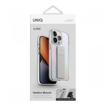 Чехол для iPhone 14 Pro UNIQ Heldro Mount +Band Iridescent (IP6.1P(2022)-HELMIRD) Радужный