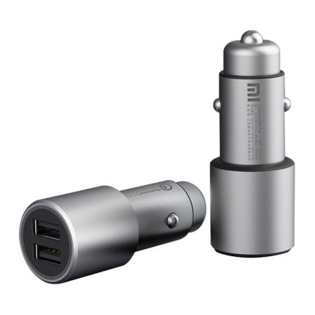Автомобильная зарядка Xiaomi Mi Car Charger QC 3.0 2*USB (CC02CZM) Серебристый