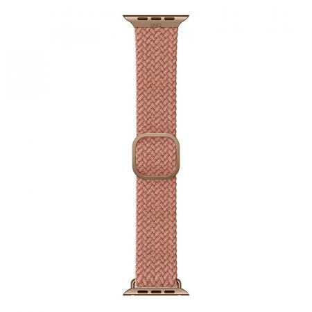 Ремешок UNIQ для Apple Watch 42/44/45 мм ASPEN Strap Braided (44MM-ASPPNK) Розовый