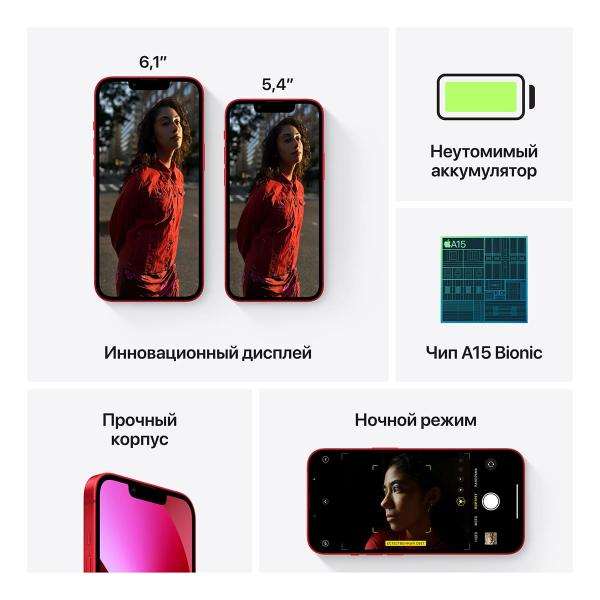 Apple iPhone 13 128Gb (PRODUCT)RED™, красный