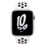 Apple Watch Nike SE (2022), 44 мм корпус из алюминия цвета «Silver», ремешок Nike Sport Band размера S/M цвета «Summit White/Black»