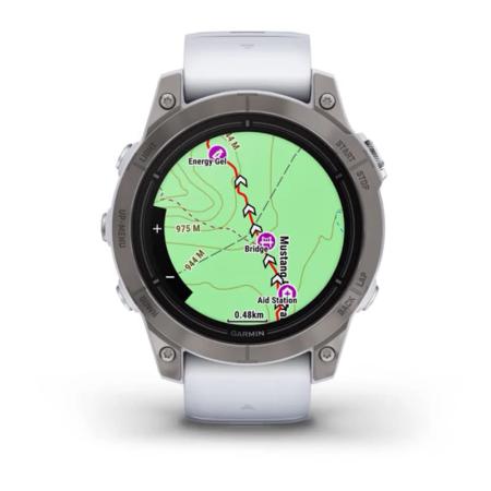 Часы Garmin EPIX PRO GEN 2 47 мм Sapphire Titanium whitestone, белый